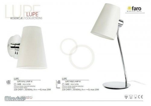 Настільна лампа Kanlux LUPE TABLE LAMP OPRAWA OSWIETL. (24002)