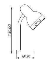 Настільна лампа Kanlux LORA HR-DF5-RE (1911)