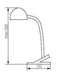 Настольная  лампа  Kanlux  LIBA  LED  SMD  B-WW  LAMPKA  BIUR.LED  (23630)