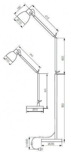 Настольная лампа Kanlux Ardisa D-B (23650)