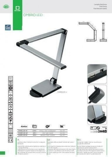 Настольная лампа Kanlux Ombro LED-SR (23740)