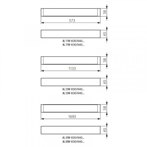 Світильник лінійний Kanlux AL 23W-840-MAT-W (28119)
