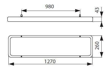 Підвісний світильник Kanlux VECOM LED SMD 65W-NW OPRAWA LED SMD (18822) (84439)