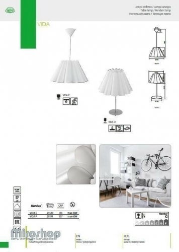 Подвесной светильник Kanlux VIDA P (25541)