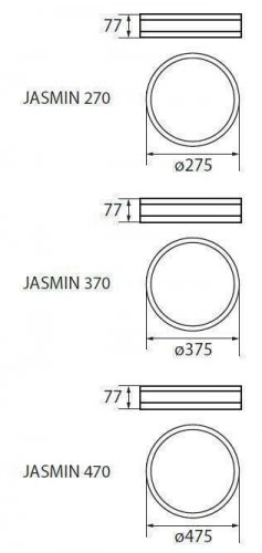 Потолочный светильник Kanlux JASMIN 270-WE PLAFON.DREW. max 60W (23120) (84548)