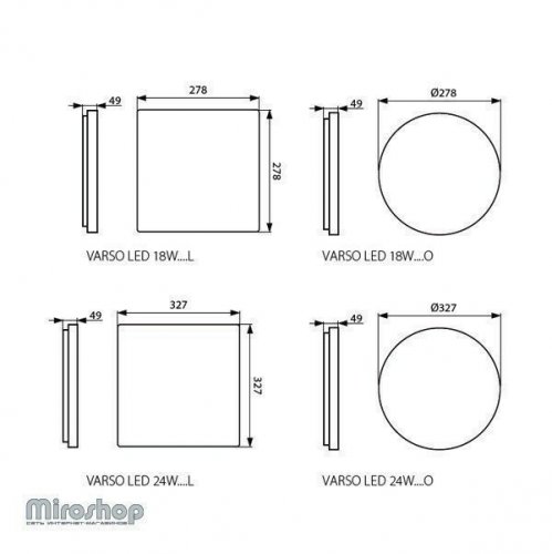 Потолочный светильник Kanlux VARSO LED 18W-NW-O (26441) (25220)