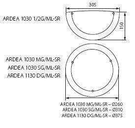 Стельовий світильник Kanlux ARDEA 1130 DG/ML-SR (70756) (84573)