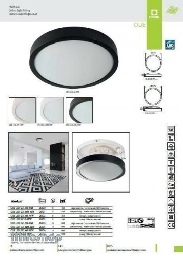 Потолочный светильник Kanlux OLIE LED 275 SN-WW (26100)