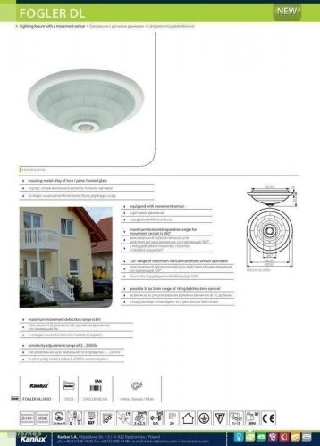 Потолочный светильник Kanlux FOGLER DL-240O (18120) (71943)