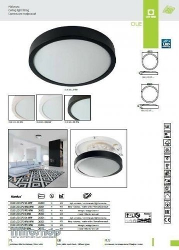 Стельовий світильник Kanlux OLIE LED 375 WE-WW (26106) (25269)