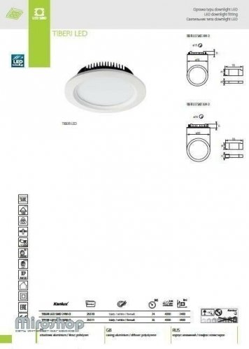 Стельовий світильник Kanlux TIBERI LED SMD 36W-O (25511)
