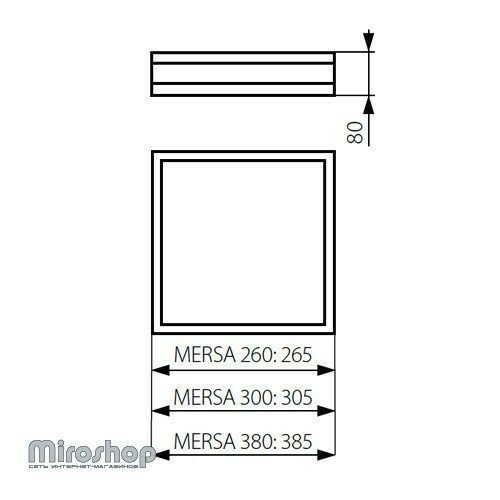 Потолочный светильник Kanlux MERSA 380-W/M (25678) (91418)