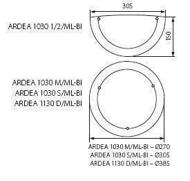Стельовий світильник Kanlux ARDEA 1130 D/ML-BI (70782) (47595) 