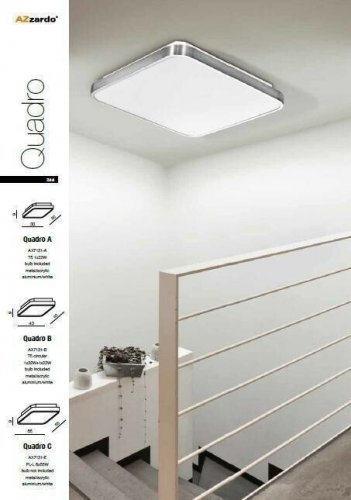 Потолочный светильник Azzardo AZ0203 Quadro B (AX7131-B) (76135)