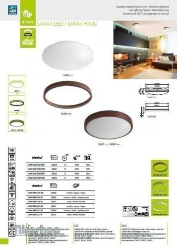 Стельовий світильник Kanlux SANVI LED 16W-NW (26660)