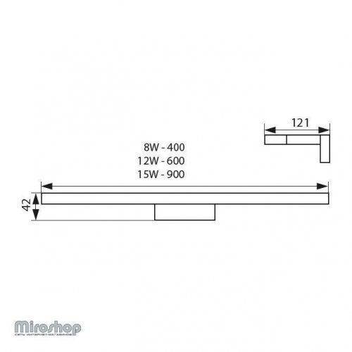 Настенный светильник Kanlux ASTEN LED IP44 12W-NW (26681) (25186)