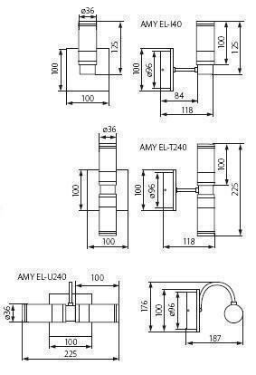 Бра для ванной Kanlux AMY EL-I40 (7130) (71910)