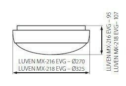Світильник для ванною Kanlux Luven MX-216/21W EVG (18940)