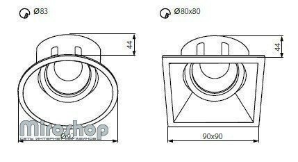 Декоративное кольцо для светильников Kanlux IVRI DTOSW (26736) (96653)