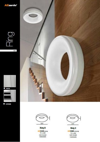 Стельовий світильник Azzardo AZ0336 Ring B (white) (LC2310-1B-WH) 