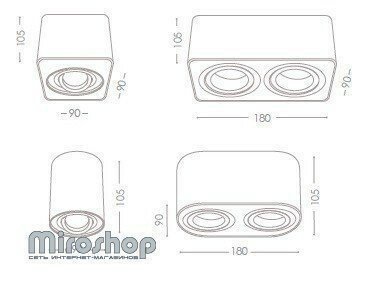 Точечный светильник Kanlux TOLEO DTL250-W (26120) (96638)
