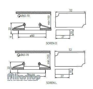 Точковий світильник Kanlux SOREN O-SR (24410) (90126) 