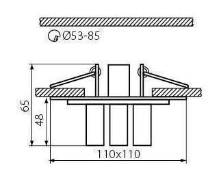 Точковий світильник Kanlux CANTA CTX-DS20 (19610) (84660)