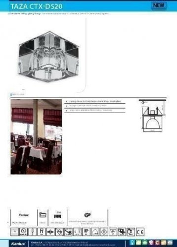 Точковий світильник Kanlux TAZA CTX-DS20 (8662) (84719)