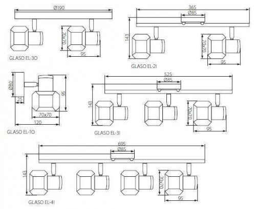 Спот Kanlux GLASO EL-3O (19644) (84442)