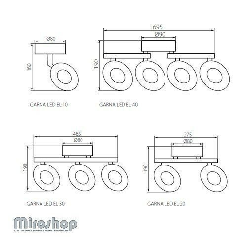 Спот Kanlux GARNA LED EL-2O (24421) (91422)