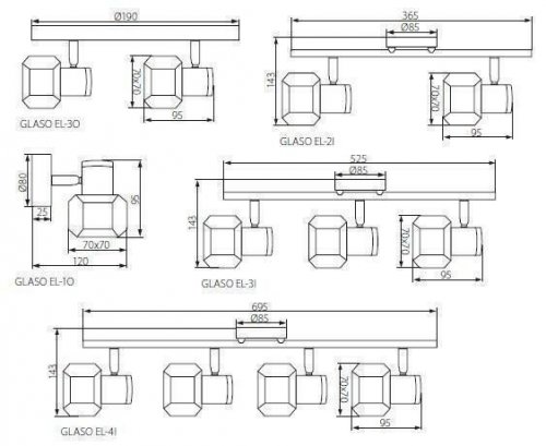 Спот Kanlux GLASO EL-1O (19640) (84661)