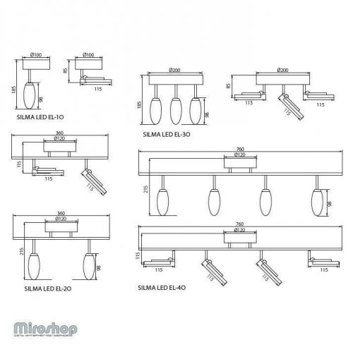 Спот Kanlux SILMA LED EL-1O (24440) (26587)