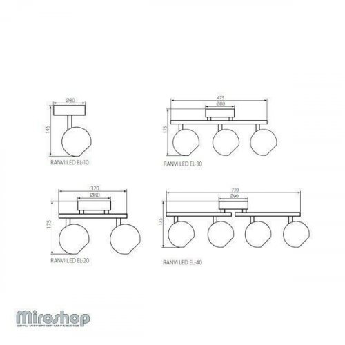 Спот Kanlux RANVI LED EL-4O (24433) (91407)