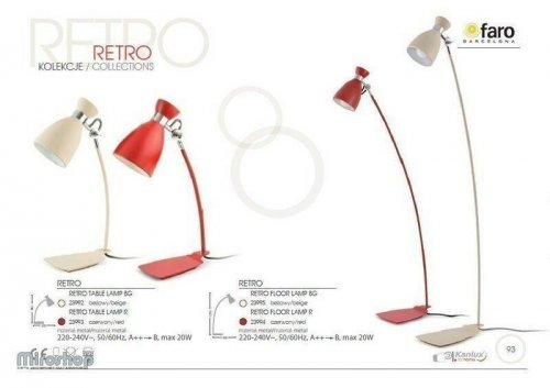 Торшер Kanlux RETRO FLOOR LAMP R (23994)