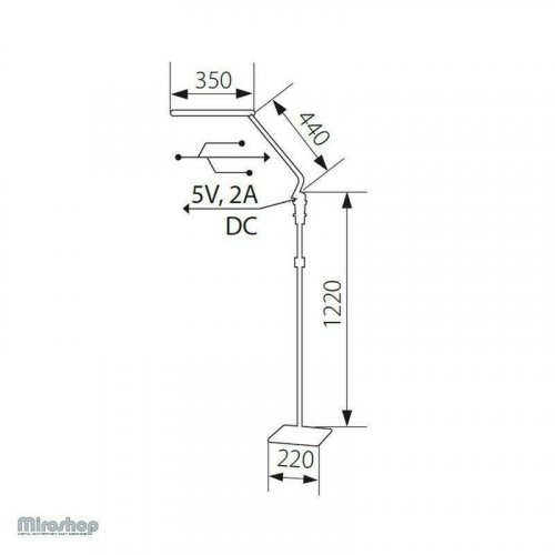 Торшер  Kanlux  RUGGO  F-B  OPRAWA  PODLOGOWA  (24402)