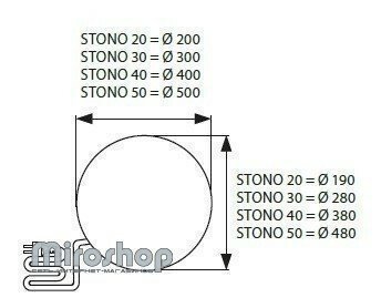 Парковый светильник Kanlux STONO 30 OPRAWA OGRODOWA (24651)