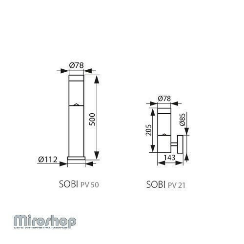 Настінний світильник Kanlux SOBI PV 21 (25760)