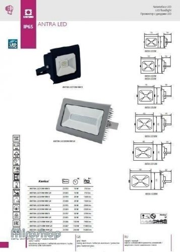 Прожектор Kanlux ANTRA LED 10W-NW GR (25583)