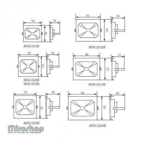 Прожектор Kanlux ANTRA LED 10W-NW GR (25583)