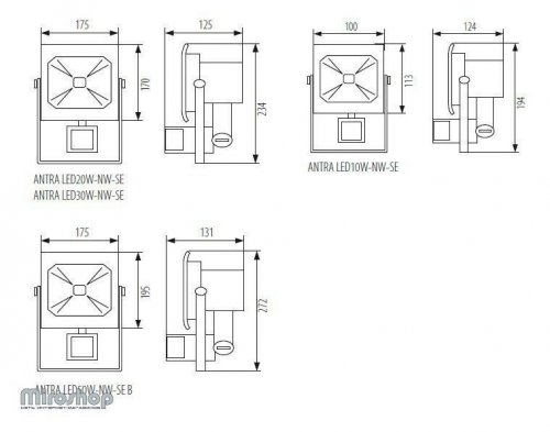 Прожектор Kanlux ANTRA LED20W-NW-SE B (25702)