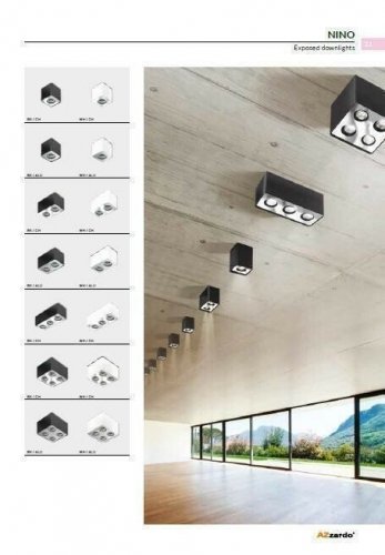 Стельовий світильник Azzardo AZ0852 Nino 4 (black/chrome) (FH31434S-BK-CH) (76107)