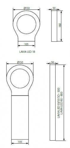 Уличный светильник Kanlux LAVIA LED 50 (23561)