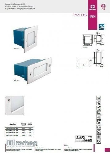 Точковий світильник Kanlux TAXI SMD P C/M-WW (26462) (96622)