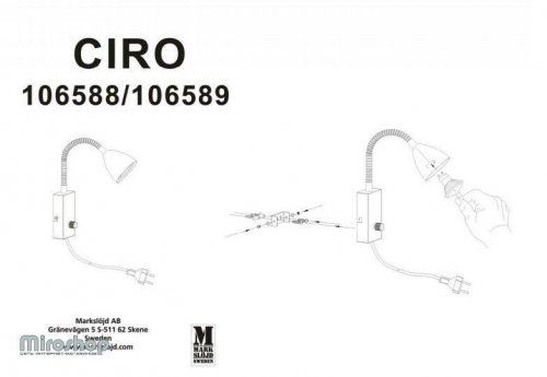 Бра Markslojd 106589 CIRO (94413)