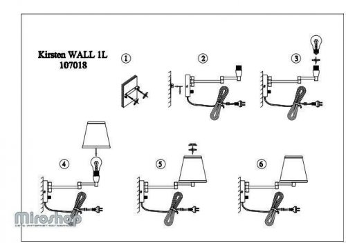 Бра Markslojd 107018 KIRSTEN (96966)
