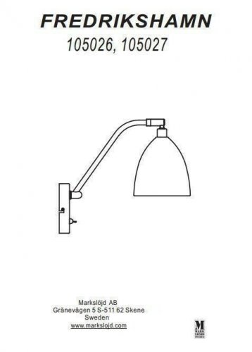Бра Markslojd 105027 FREDRIKSHAMN (64324)