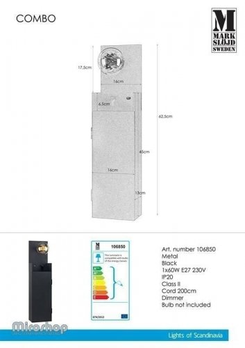 Бра Markslojd 106850 COMBO (94419)