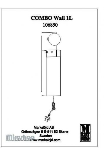 Бра Markslojd 106850 COMBO (94419)