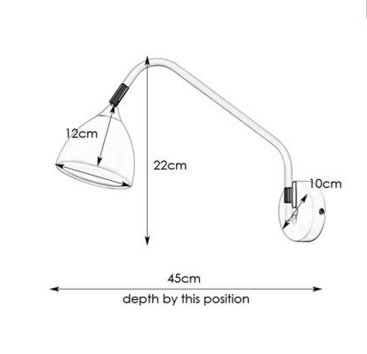 Настінний світильник Markslojd 107585 VALENCIA 