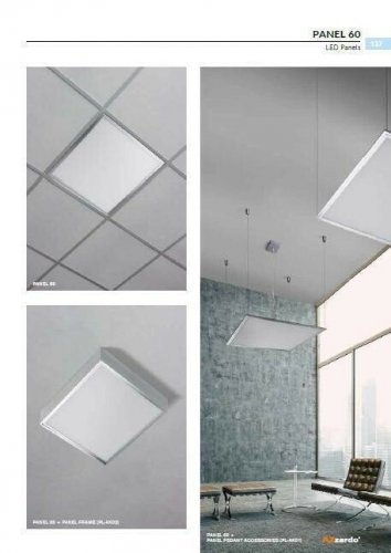 Потолочный светильник Azzardo AZ1272 Panel 60 3000K (aluminium) (PL-6060-50W-3000-WH-ALU) (23816)